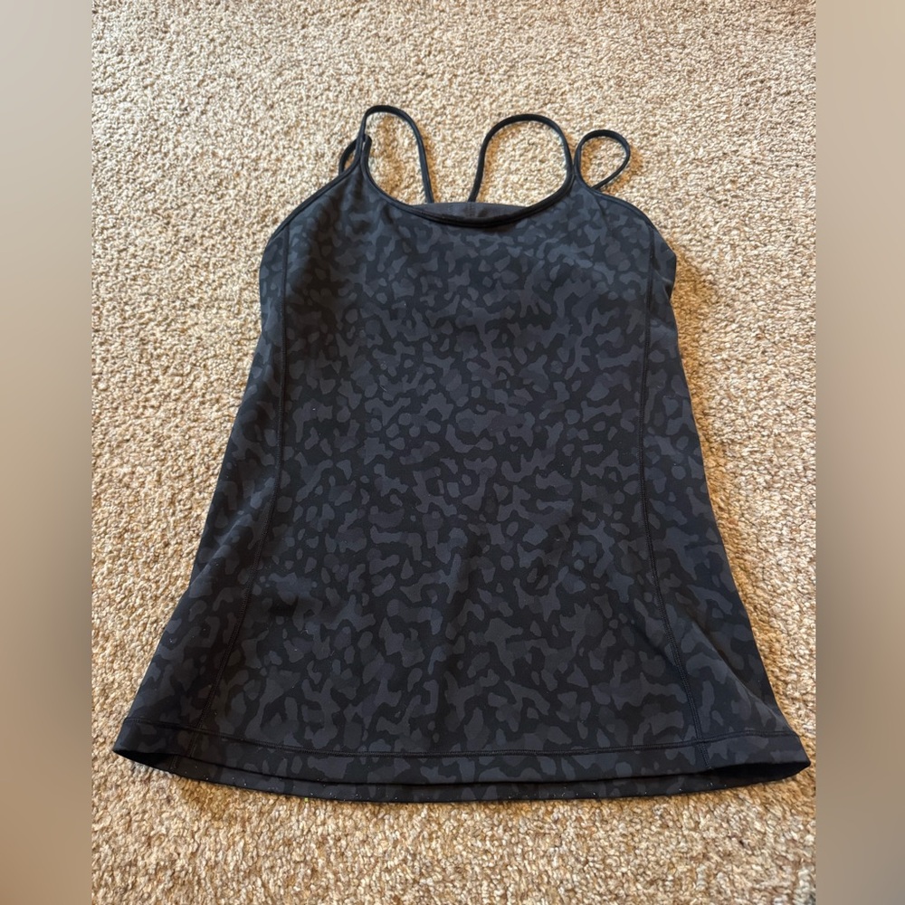 Chic Black Patterned Women's Camisole